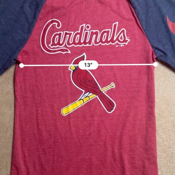 Nike St. Louis Cardinals Women XS Athletic Fit Red‎ Grey 3/4 Sleeve MLB (Z) - Picture 7 of 8